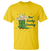 One Lucky Cowboy T Shirt Western Irish Cowboy St Patrick Day