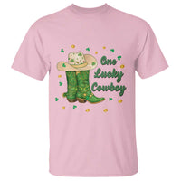One Lucky Cowboy T Shirt Western Irish Cowboy St Patrick Day