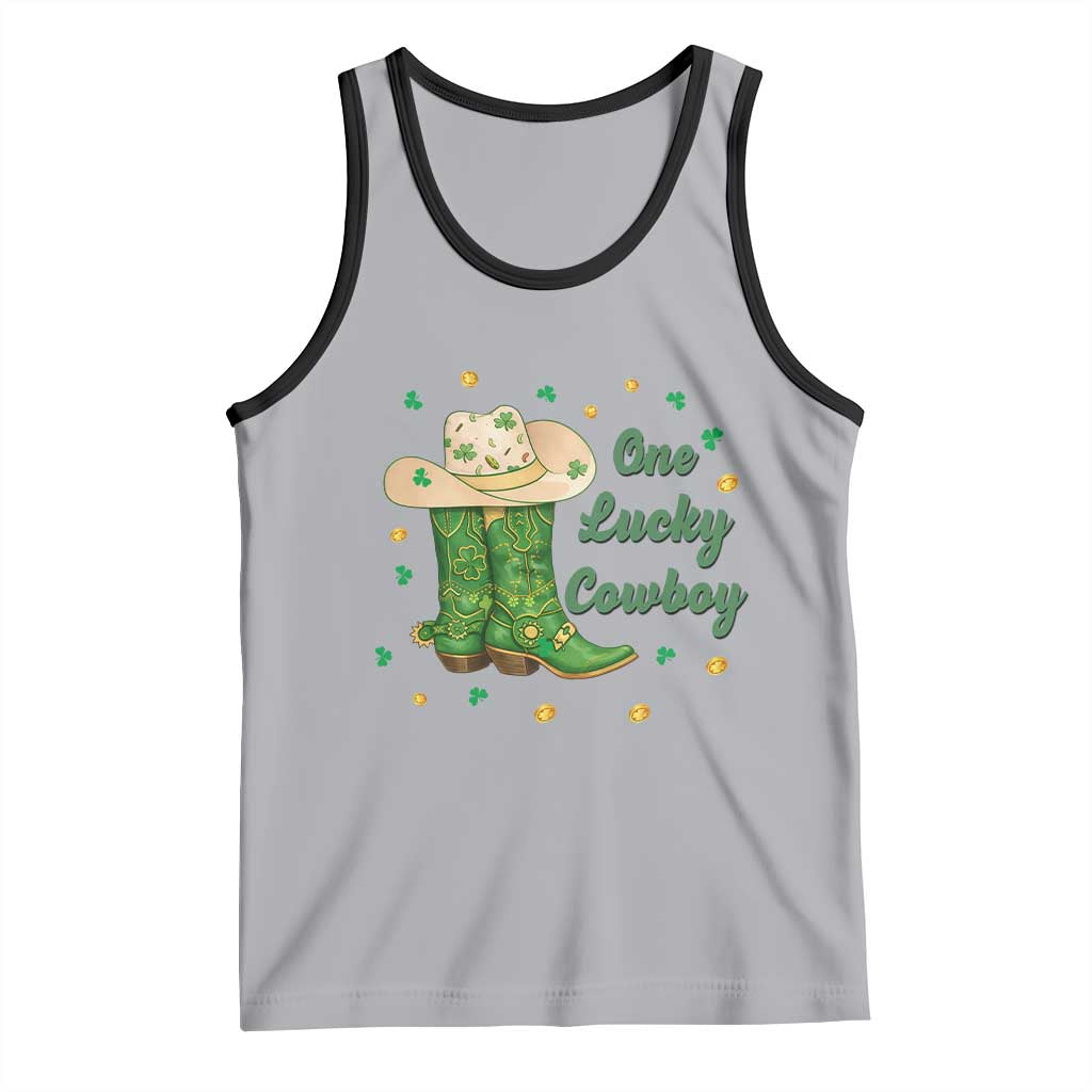 One Lucky Cowboy Tank Top Western Irish Cowboy St Patrick Day