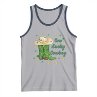 One Lucky Cowboy Tank Top Western Irish Cowboy St Patrick Day