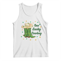 One Lucky Cowboy Tank Top Western Irish Cowboy St Patrick Day