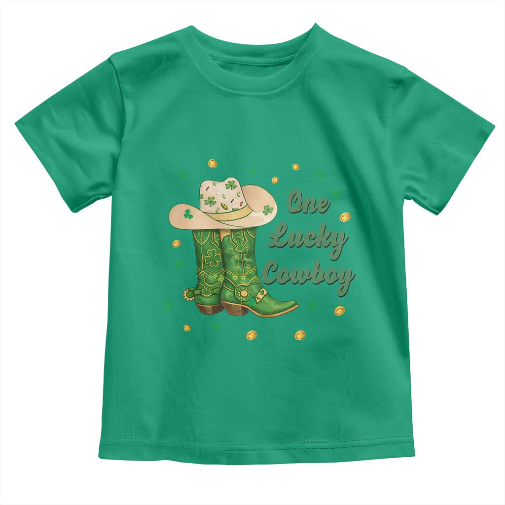 One Lucky Cowboy Toddler T Shirt Western Irish Cowboy St Patrick Day