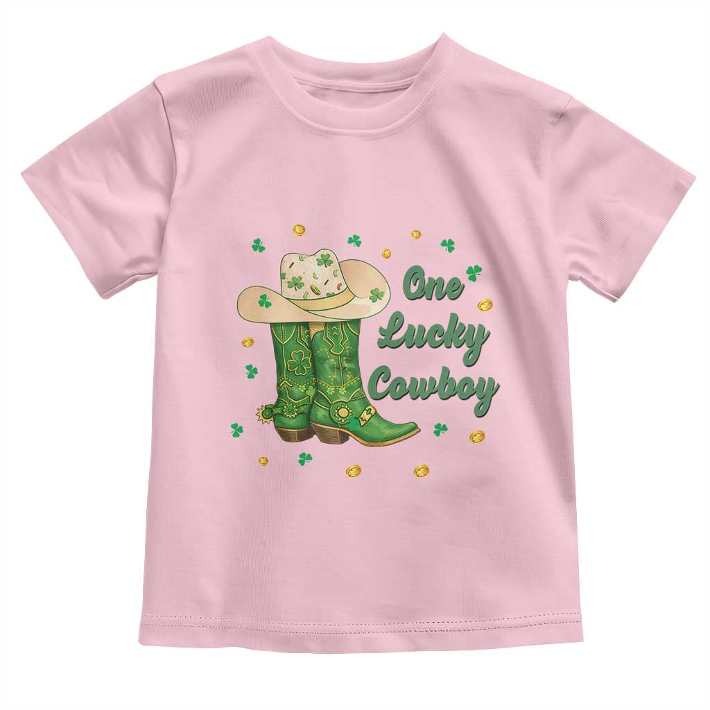 One Lucky Cowboy Toddler T Shirt Western Irish Cowboy St Patrick Day