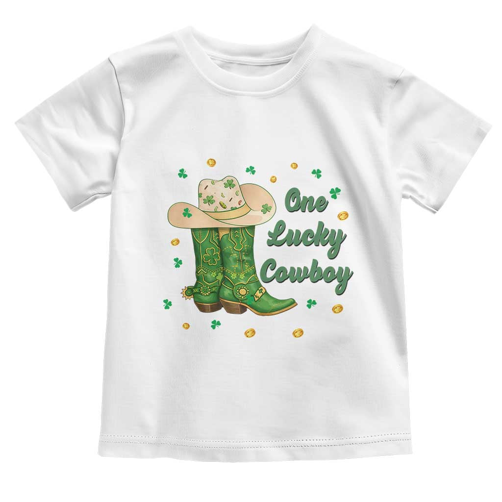 One Lucky Cowboy Toddler T Shirt Western Irish Cowboy St Patrick Day