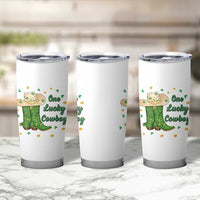 One Lucky Cowboy Tumbler Cup Western Irish Cowboy St Patrick Day
