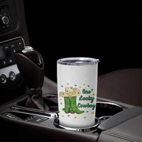 One Lucky Cowboy Tumbler Cup Western Irish Cowboy St Patrick Day