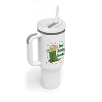 One Lucky Cowboy Tumbler With Handle Western Irish Cowboy St Patrick Day