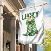 Lucky Cowgirl Garden Flag Western Irish Cowboy St Patrick Day