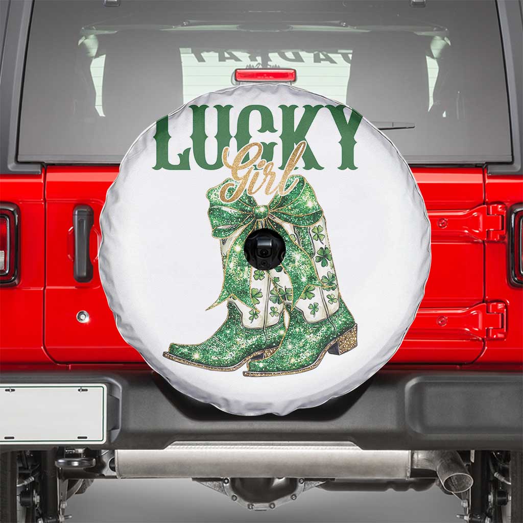 Lucky Cowgirl Spare Tire Cover Western Irish Cowboy St Patrick Day