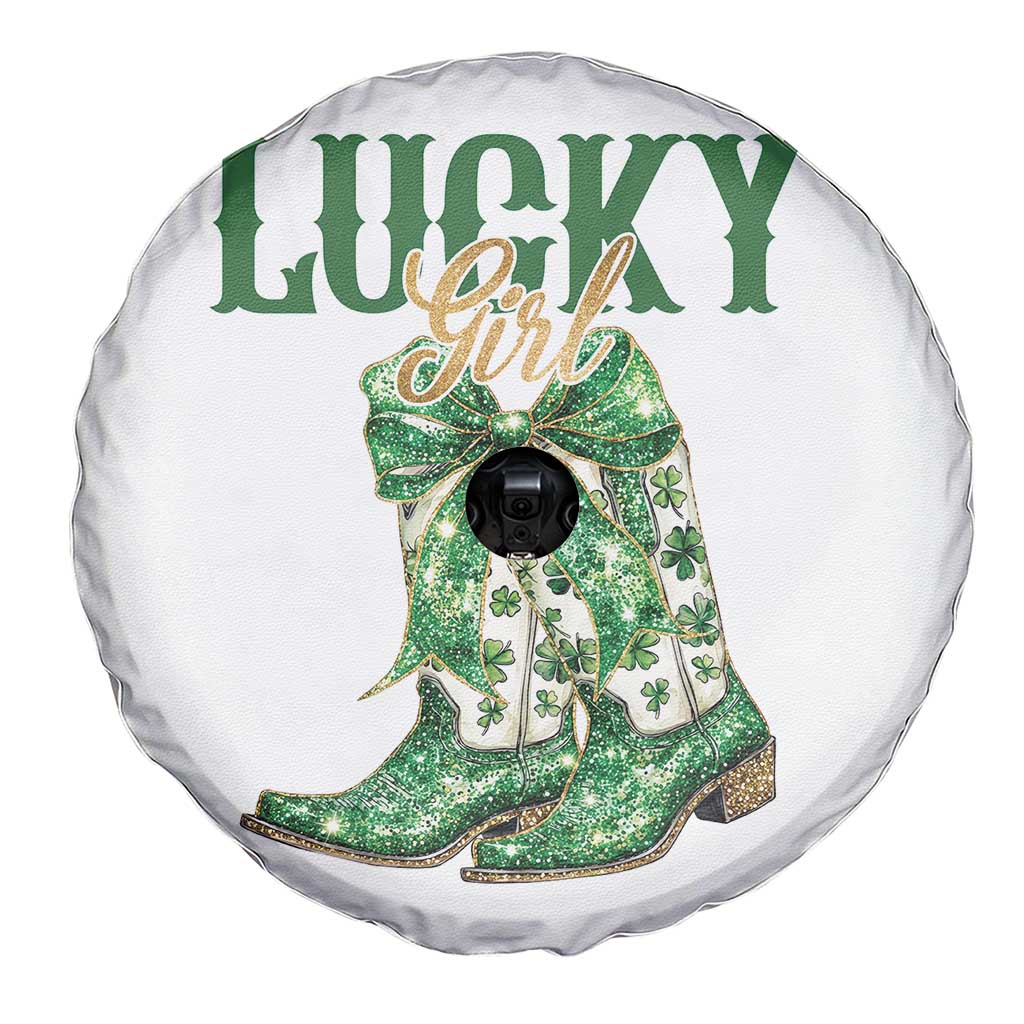 Lucky Cowgirl Spare Tire Cover Western Irish Cowboy St Patrick Day