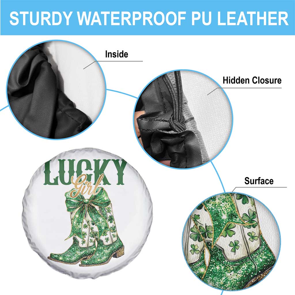 Lucky Cowgirl Spare Tire Cover Western Irish Cowboy St Patrick Day
