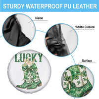 Lucky Cowgirl Spare Tire Cover Western Irish Cowboy St Patrick Day