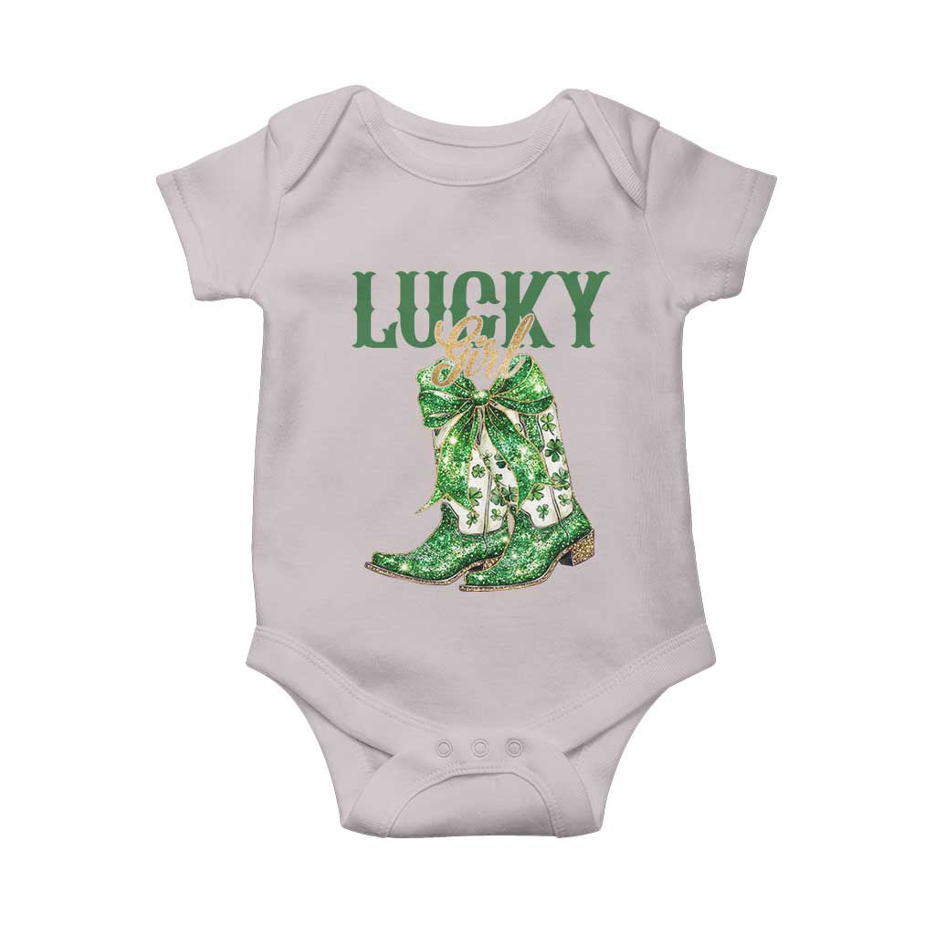 Lucky Cowgirl Baby Onesie Western Irish Cowboy St Patrick Day