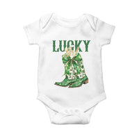 Lucky Cowgirl Baby Onesie Western Irish Cowboy St Patrick Day