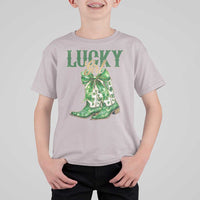 Lucky Cowgirl T Shirt For Kid Western Irish Cowboy St Patrick Day