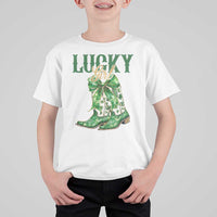 Lucky Cowgirl T Shirt For Kid Western Irish Cowboy St Patrick Day