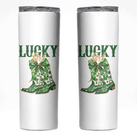 Lucky Cowgirl Skinny Tumbler Western Irish Cowboy St Patrick Day