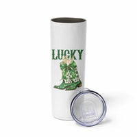 Lucky Cowgirl Skinny Tumbler Western Irish Cowboy St Patrick Day