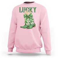 Lucky Cowgirl Sweatshirt Western Irish Cowboy St Patrick Day