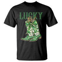 Lucky Cowgirl T Shirt Western Irish Cowboy St Patrick Day