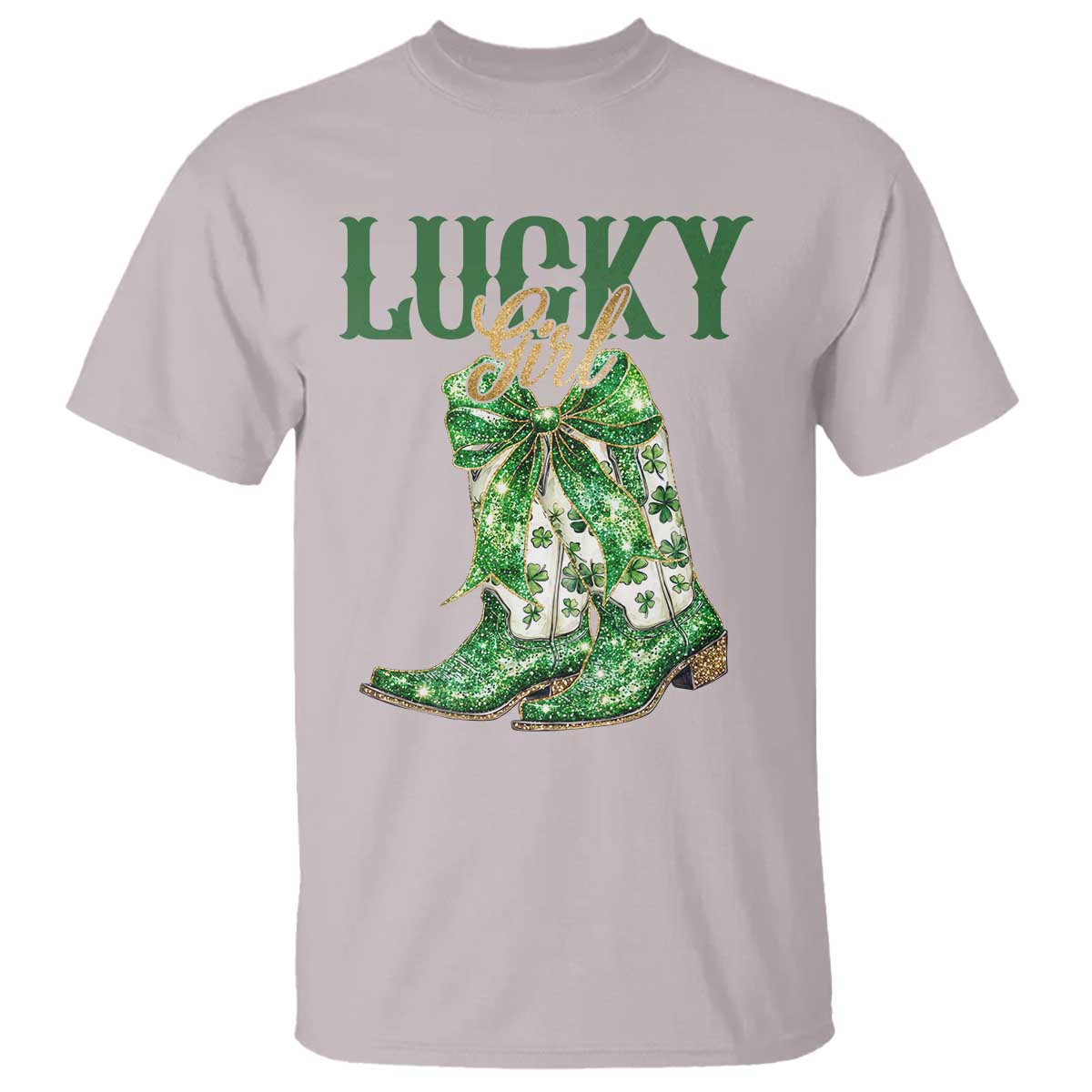 Lucky Cowgirl T Shirt Western Irish Cowboy St Patrick Day