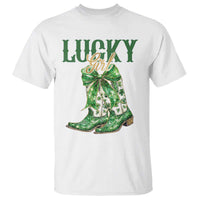 Lucky Cowgirl T Shirt Western Irish Cowboy St Patrick Day