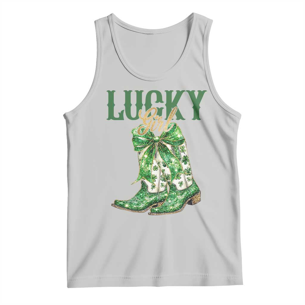 Lucky Cowgirl Tank Top Western Irish Cowboy St Patrick Day