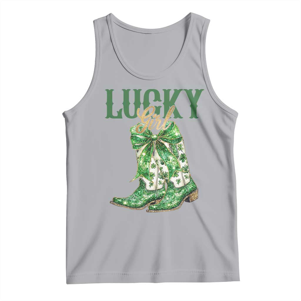 Lucky Cowgirl Tank Top Western Irish Cowboy St Patrick Day