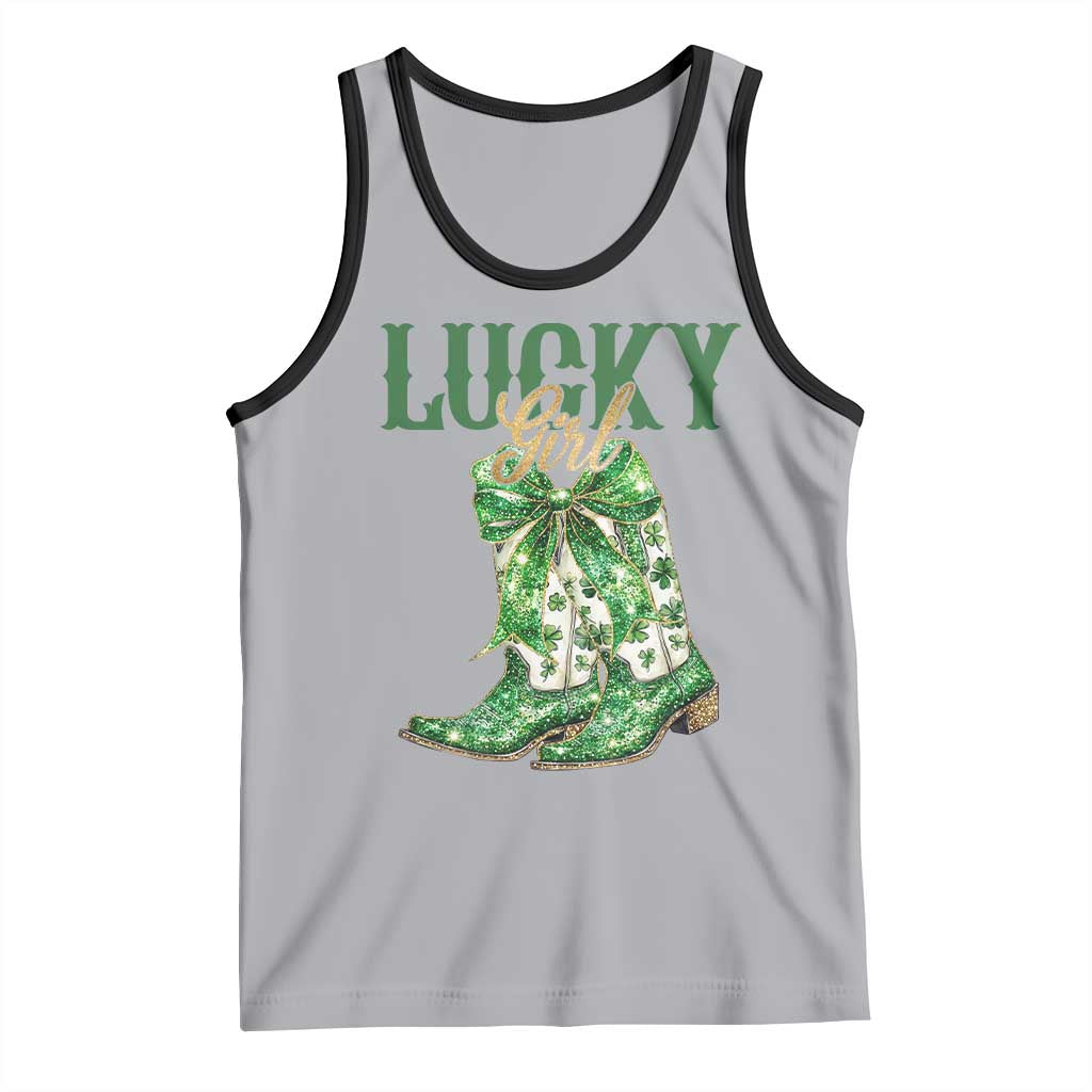 Lucky Cowgirl Tank Top Western Irish Cowboy St Patrick Day