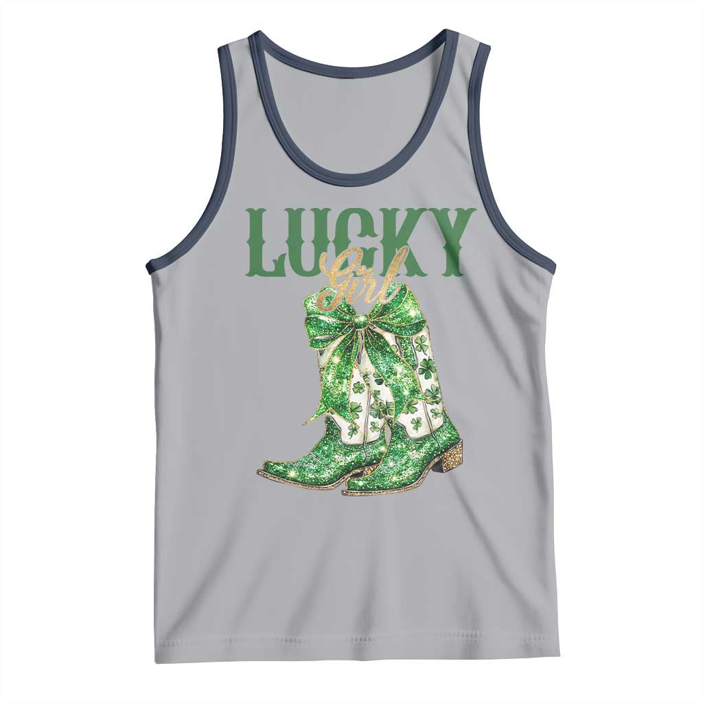 Lucky Cowgirl Tank Top Western Irish Cowboy St Patrick Day