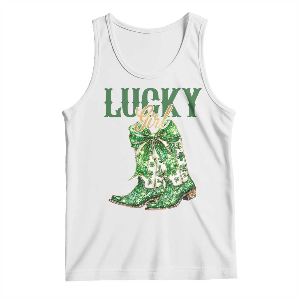 Lucky Cowgirl Tank Top Western Irish Cowboy St Patrick Day