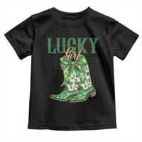 Lucky Cowgirl Toddler T Shirt Western Irish Cowboy St Patrick Day