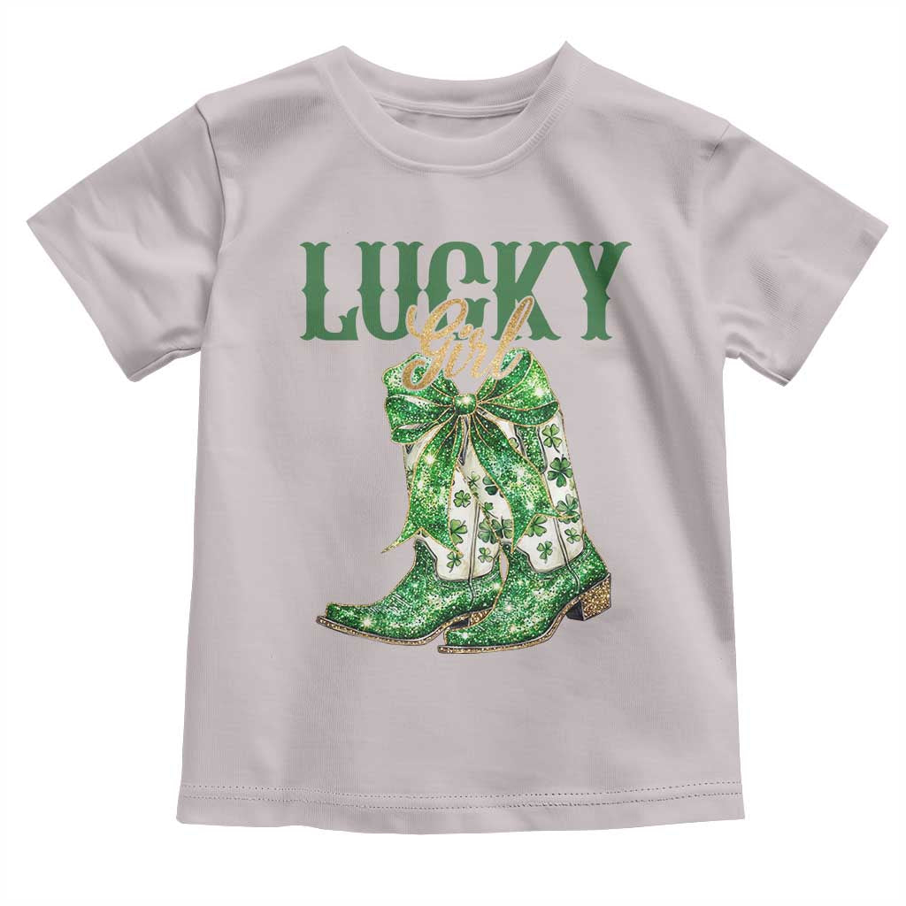 Lucky Cowgirl Toddler T Shirt Western Irish Cowboy St Patrick Day