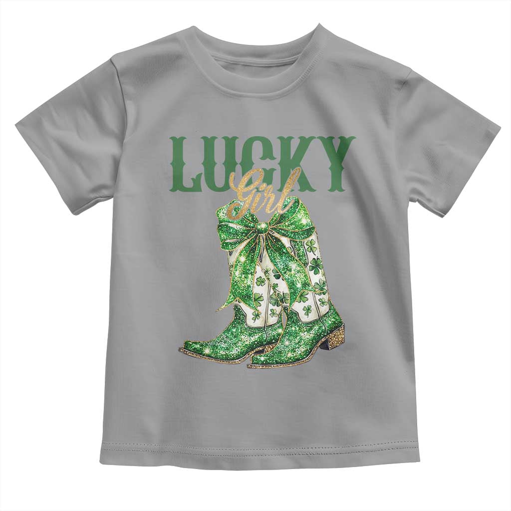 Lucky Cowgirl Toddler T Shirt Western Irish Cowboy St Patrick Day
