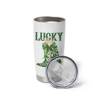 Lucky Cowgirl Tumbler Cup Western Irish Cowboy St Patrick Day