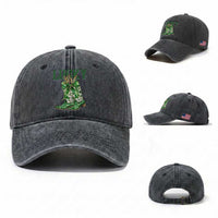 Lucky Cowgirl Washed Cotton Baseball Cap Western Irish Cowboy St Patrick Day