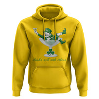 Drink Well With Others Hoodie Funny Leprechaun Drinking Green Beer Shamrock