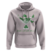 Drink Well With Others Hoodie Funny Leprechaun Drinking Green Beer Shamrock