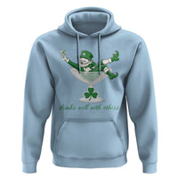 Drink Well With Others Hoodie Funny Leprechaun Drinking Green Beer Shamrock