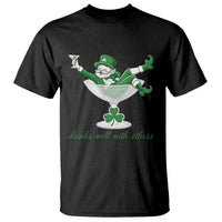 Drink Well With Others T Shirt Funny Leprechaun Drinking Green Beer Shamrock