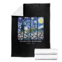 He is Risen Throw Blanket Christian Easter Starry Night Van Gogh