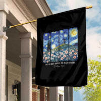 He is Risen Garden Flag Christian Easter Starry Night Van Gogh