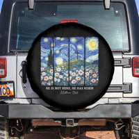 He is Risen Spare Tire Cover Christian Easter Starry Night Van Gogh