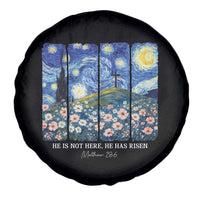 He is Risen Spare Tire Cover Christian Easter Starry Night Van Gogh