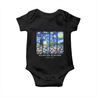 He is Risen Baby Onesie Christian Easter Starry Night Van Gogh