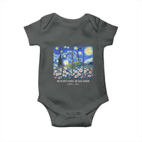 He is Risen Baby Onesie Christian Easter Starry Night Van Gogh