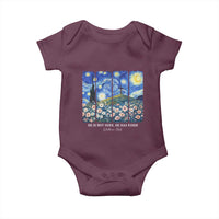 He is Risen Baby Onesie Christian Easter Starry Night Van Gogh