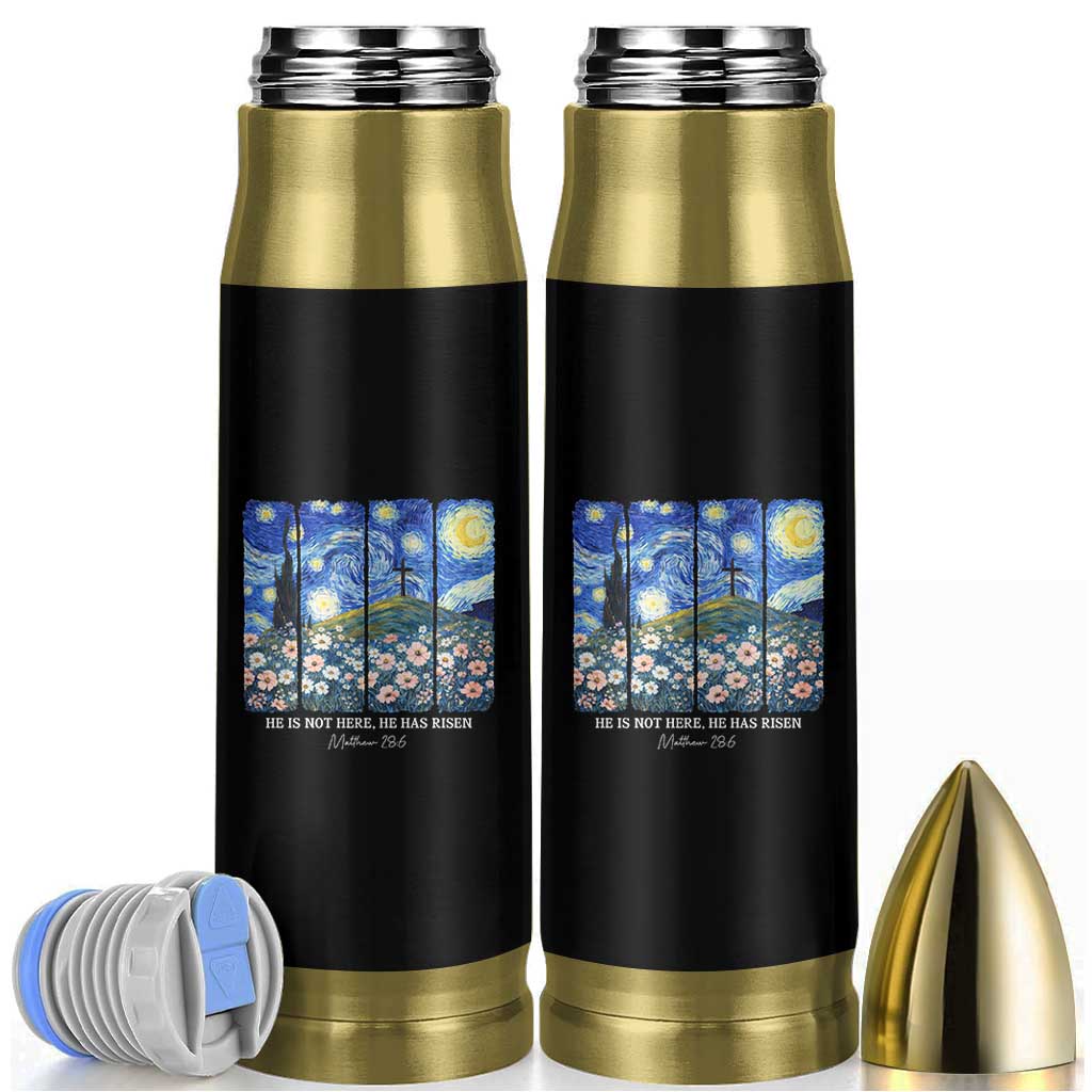 He is Risen Bullet Tumbler Christian Easter Starry Night Van Gogh