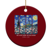 He is Risen Ceramic Ornament Christian Easter Starry Night Van Gogh