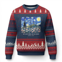 He is Risen Ugly Christmas Sweater Christian Easter Starry Night Van Gogh